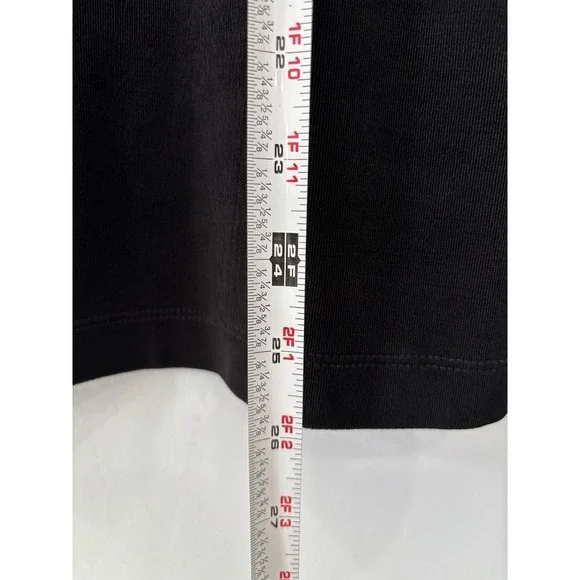 Chico's Travelers Women's Black High Neck Tank Top Stretch Size 2 L Minimalist - Picture 8 of 8